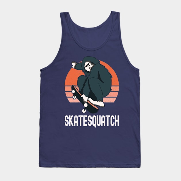 SkateSquatch Tank Top by Etopix